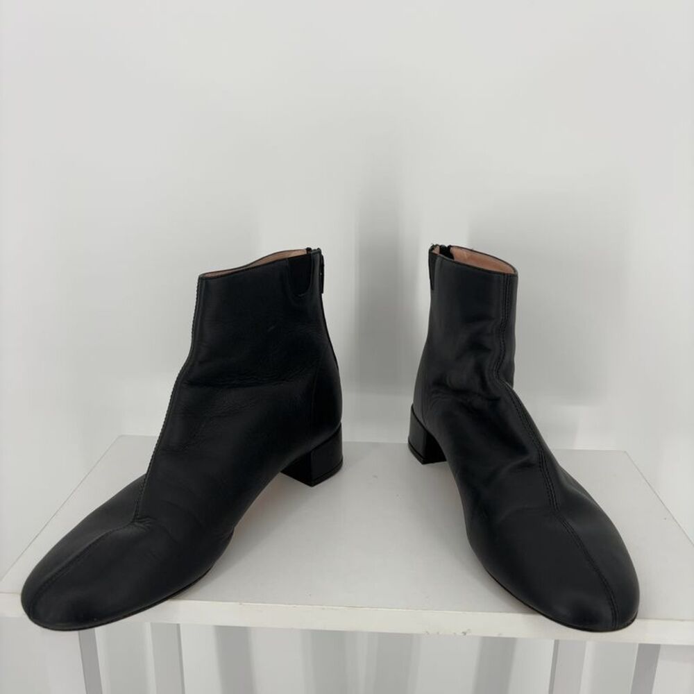 Repetto Myth Sou Jol Black Leather Ankle Boots Size 8.5